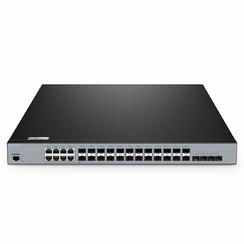 SFPS S3900-24F4S-R, 24-Port Gigabit Ethernet L2+ Switch, 16 x 1Gb SFP, 8 x 1Gb RJ45/SFP Combo Ports, with 4 x 10Gb SFP+ Uplinks, Stackable Switch