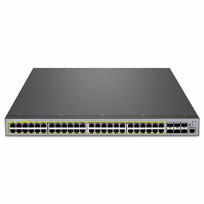 SFPS S5500-48T6SP-R, 48-Port Gigabit Ethernet L3 PoE+ Switch, 48 x PoE+ Ports @760W, with 6 x 10Gb SFP+, Support Stacking
