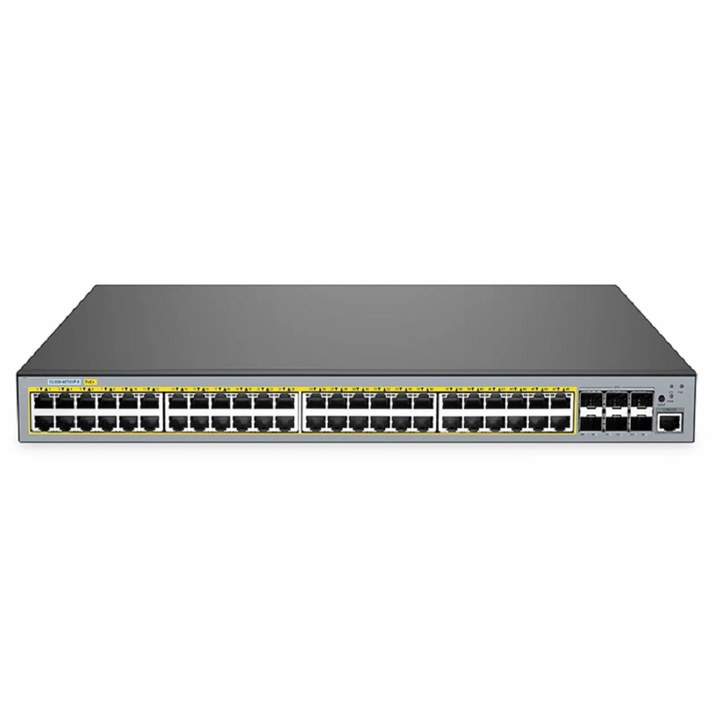 SFPS S5500-48T6SP-R, 48-Port Gigabit Ethernet L3 PoE+ Switch, 48 x PoE+ Ports @760W, with 6 x 10Gb SFP+, Support Stacking