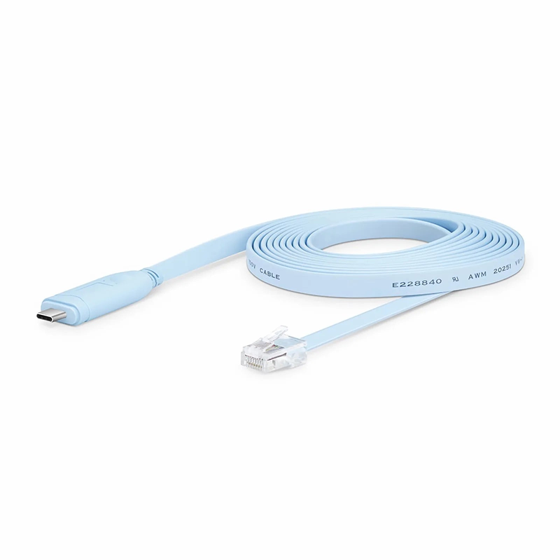 SFPS 7ft (2m) USB C (Male) to RJ45 (Male) Console Cable, Blue