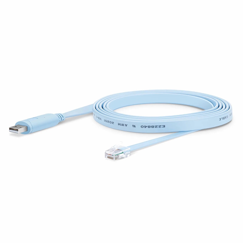 SFPS 7ft (2m) USB (Male) to RJ45 (Male) Console Cable, Blue