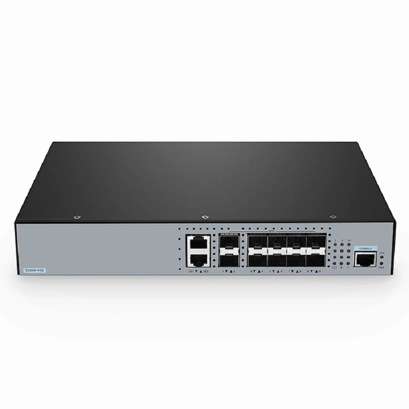 SFPS S3260-10S, 10-Port Ethernet L3 Managed Switch, 10 x 10Gb SFP+, with 2 x Gigabit RJ45, Support Stacking