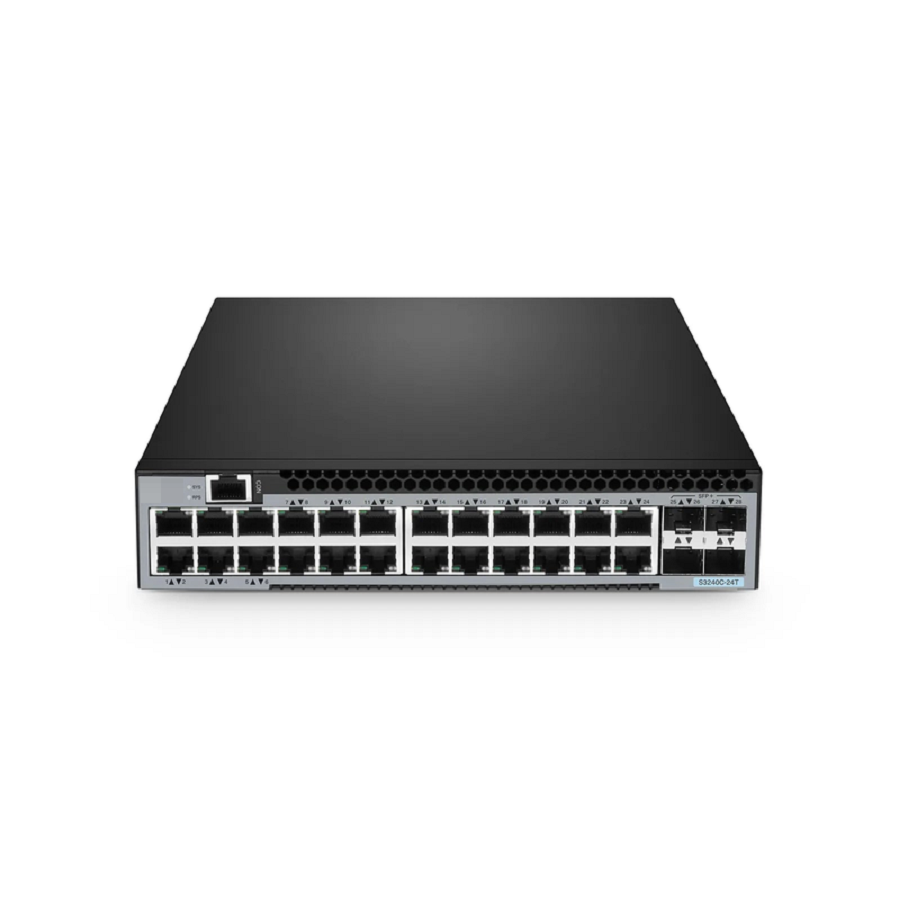 SFPS S3240C-24T, 24-Port Ethernet L2+ Compact Half-Width Switch, 24 x Gigabit RJ45, with 4 x 10Gb SFP+ Uplinks