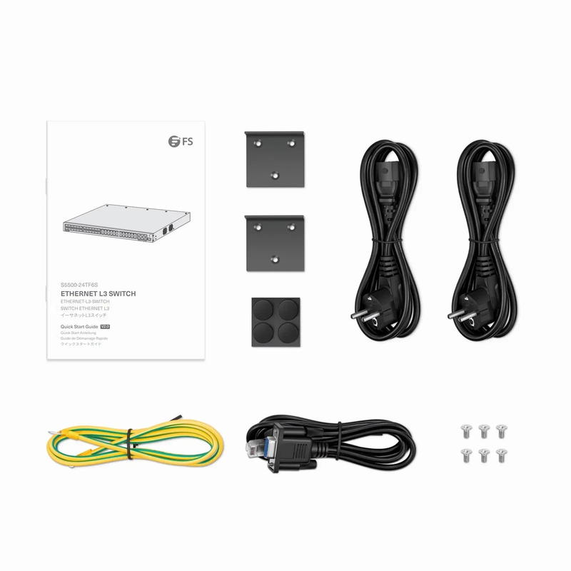 SFPS S5500-24TF6S, 48-Port Gigabit Ethernet L3 Switch, 24 x Gigabit RJ45, 24 x 1Gb SFP, with 6 x 10Gb SFP+ Uplinks, Support Stacking