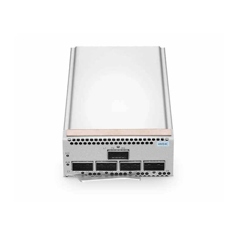 SFPS D6000 4ME4C 400G Muxponder, 4 x 100G QSFP28 to 1 x 400G QSFP-DD for D6000-CH1U Managed Chassis