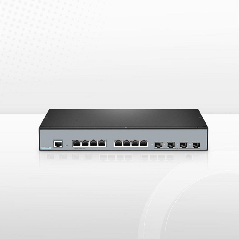 SFPS S3200-8MG4S, 8-Port Ethernet L2+ Switch, 8 x 100M/1000M/2.5G Multi-Gigabit RJ45, with 4 x 10Gb SFP+ Uplinks