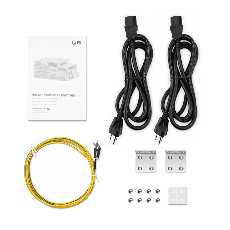 SFPS S3410-48TS-P, 48-Port Gigabit Ethernet L2+ PoE+ Switch, 48 x PoE+ Ports @740W, with 2 x 10Gb SFP+ Uplinks and 2 x Combo SFP Ports, Stackable Switch, Broadcom Chip