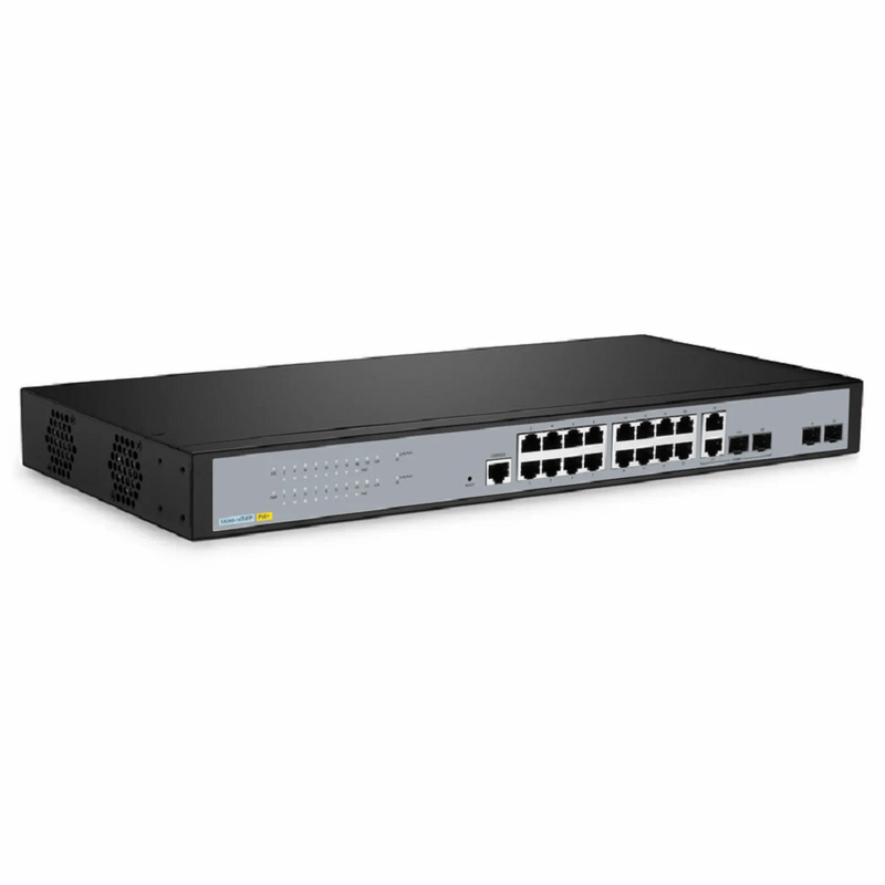 SFPS S3260-16T4FP, 16-Port Gigabit Ethernet L2+ PoE+ Switch, 16 x PoE+ Ports @250W, with 2 x 1Gb SFP Uplinks and 2 x Combo SFP Ports, Support IEEE 802.3af/at