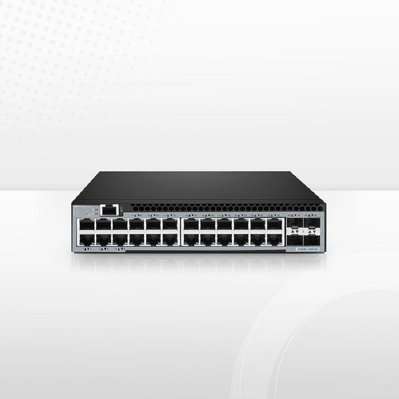 SFPS S3400C-24MG4S, 24-Port Ethernet L2+ Compact Half-Width Switch, 24 x 100M/1000M/2.5GBase-T/Multi-Gigabit, with 4 x 10Gb SFP+ Uplinks