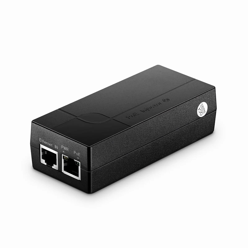 SFPS Single Port 10/100/1000M Gigabit PoE Injector, PoE Port @ 18W