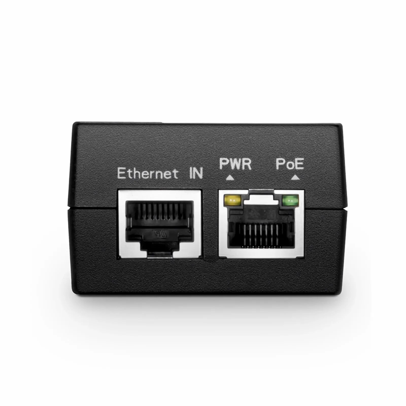 SFPS Single Port 10/100/1000M Gigabit PoE Injector, PoE Port @ 18W