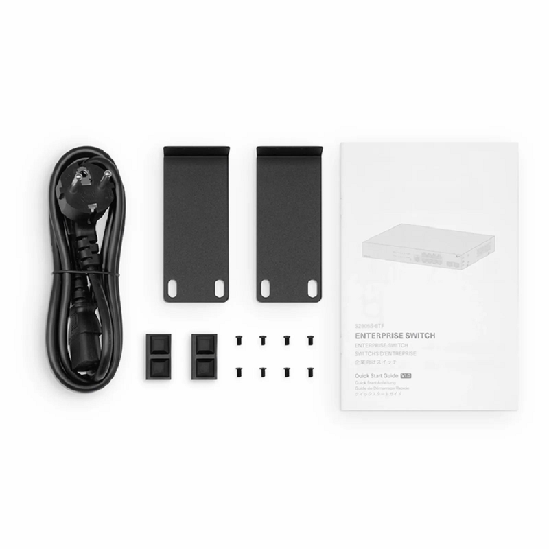 SFPS S2805S-8TF, 8-Port Gigabit Ethernet L2 Smart Managed Switch, 8 x Gigabit RJ45, with 2 x 1Gb SFP Uplinks, Fanless