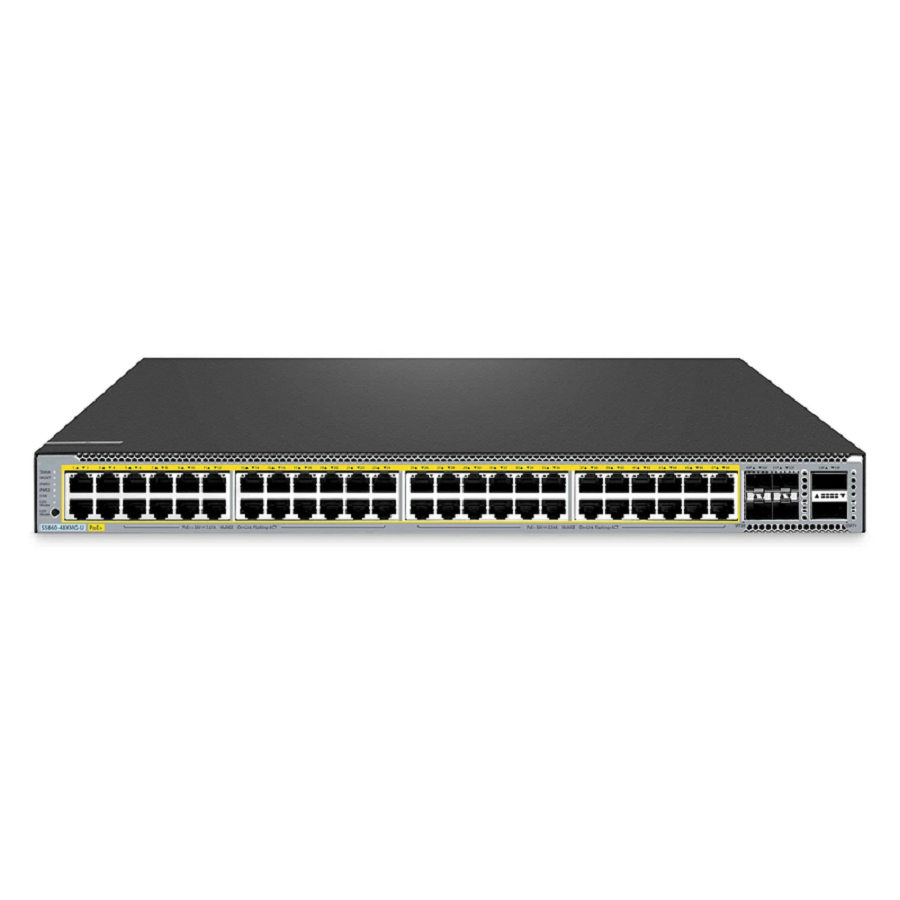 SFPS S5860-48XMG-U, 48-Port Ethernet L3 PoE++ Switch, 48 x 10GBASE-T/Multi-Gigabit Ports, 4 x 25Gb SFP28 Uplinks, with 2 x 40Gb QSFP+ Uplinks, PicOSA®, Support MLAG & Perpetual PoE, Broadcom Chip