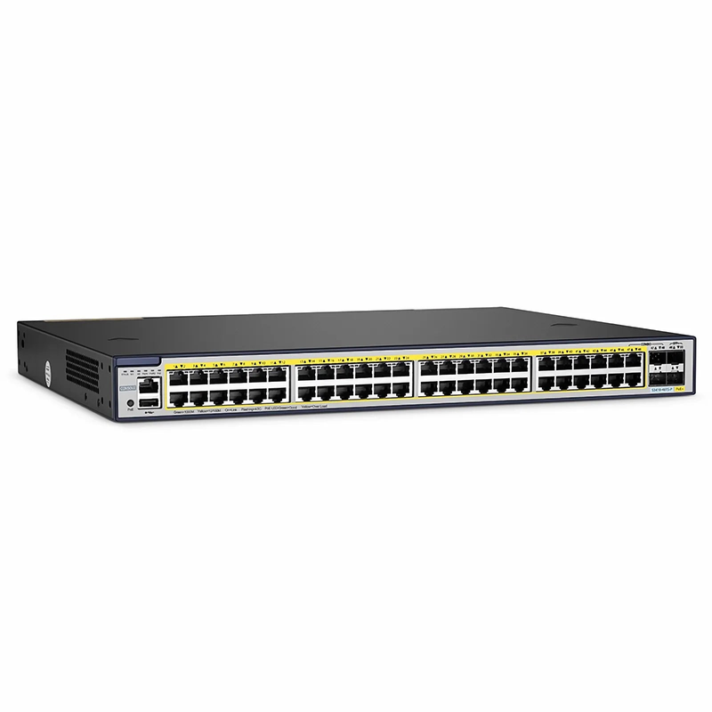 SFPS S3410-48TS-P, 48-Port Gigabit Ethernet L2+ PoE+ Switch, 48 x PoE+ Ports @740W, with 2 x 10Gb SFP+ Uplinks and 2 x Combo SFP Ports, PicOSA®, Support MLAG, Broadcom Chip