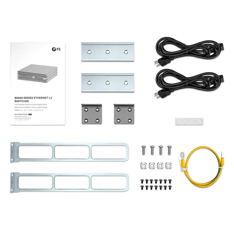 SFPS S5860-48XMG, 48-Port Ethernet L3 Switch, 48 x 10GBASE-T/Multi-Gigabit Ports, 4 x 25Gb SFP28, with 2 x 40Gb QSFP+ Uplinks, PicOSA®, Support MLAG, Broadcom Chip