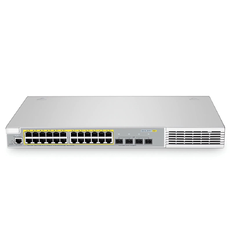 SFPS S3410L-24TF-P, 24-Port Ethernet L2+ PoE+ Switch, 24 x PoE+ Ports @370W, with 4 x 1Gb SFP Uplinks, PicOSA®, Support MLAG, Broadcom Chip