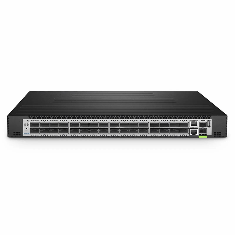 SFPS N8550-32C, 32-Port Ethernet Data Center Switch, 32 x 100Gb QSFP28, 2 x 10Gb SFP+, PicOSA®, Broadcom Trident 3 Chip, Back-to-Front Airflow