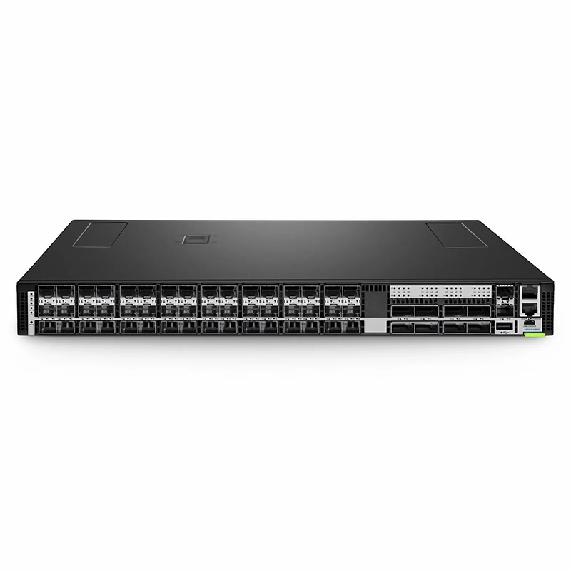 SFPS N8550-48B8C, 48-Port Ethernet Data Center Switch, 48 x 25Gb SFP28, 8 x 100Gb QSFP28 Uplinks, with 2 x 10Gb SFP+ Management Port, PicOSA®, Broadcom Trident 3 Chip, Back-to-Front Airflow