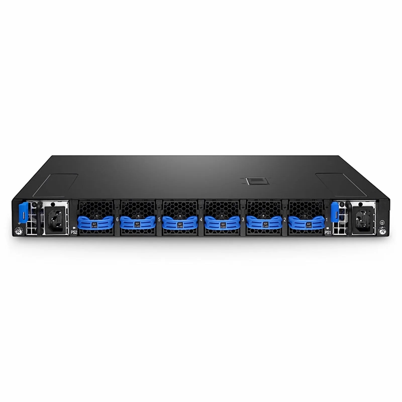 SFPS N8550-48B8C, 48-Port Ethernet Data Center Switch, 48 x 25Gb SFP28, 8 x 100Gb QSFP28 Uplinks, with 2 x 10Gb SFP+ Management Port, PicOSA®, Broadcom Trident 3 Chip, Back-to-Front Airflow