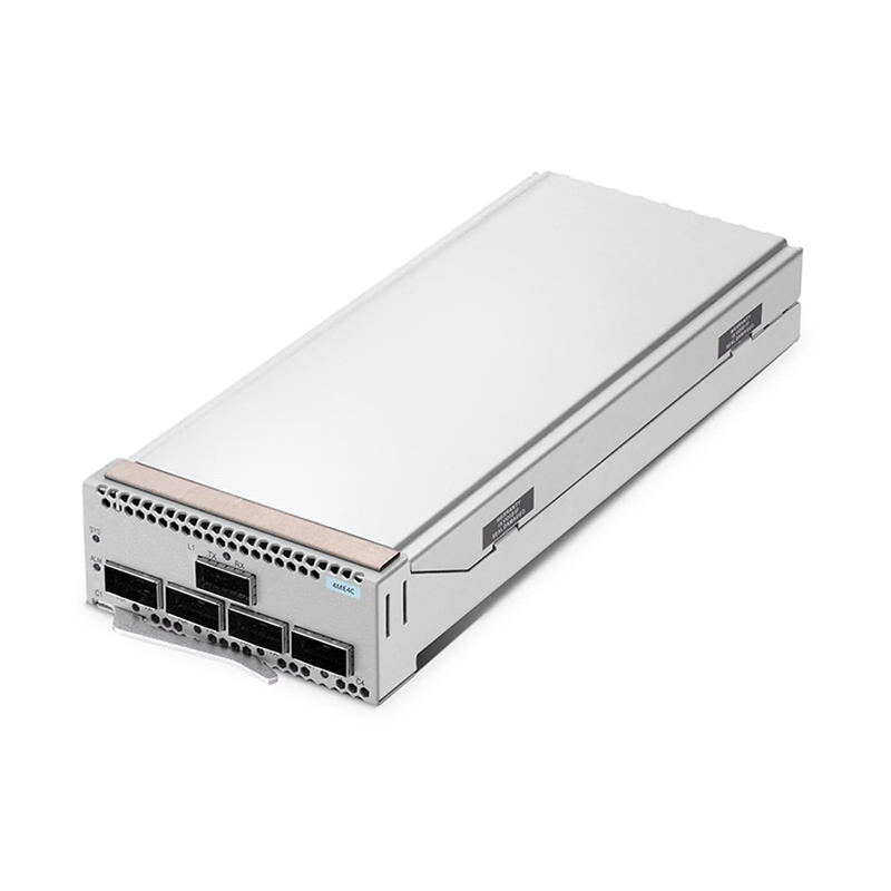 SFPS D6000 4ME4C 400G Muxponder, 4 x 100G QSFP28 to 1 x 400G QSFP-DD for D6000-CH1U Managed Chassis
