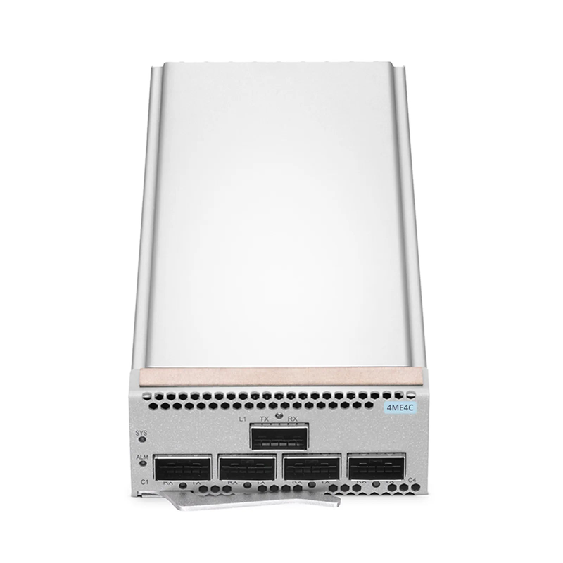 SFPS D6000 4ME4C 400G Muxponder, 4 x 100G QSFP28 to 1 x 400G QSFP-DD for D6000-CH1U Managed Chassis