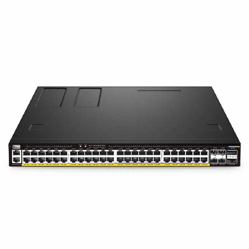 SFPS S5870-48T6BC-U, 48-Port Ethernet L3 PoE++ Switch, 48 x PoE++ Ports @1560W, with 4 x 25Gb SFP28 and 2 x 100Gb QSFP28 Uplinks, PicOSA®, Support EVPN-VXLAN, MLAG & Perpetual PoE, Broadcom Chip