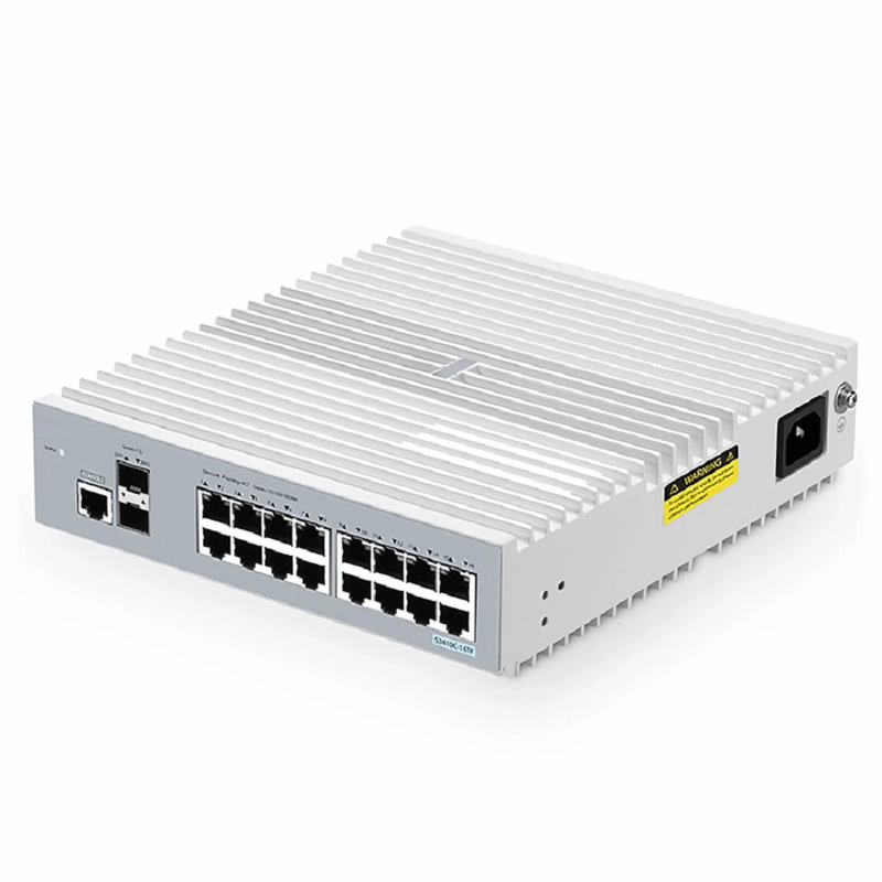 SFPS S3410C-8TMS-P, 8-Port Gigabit Ethernet L2+ PoE+ Switch, 8 x PoE+ Ports@125W, 2 x 5Gb RJ45, with 2 x 10Gb SFP+ Uplinks, PicOSA®, Support MLAG, Broadcom Chip, Fanless