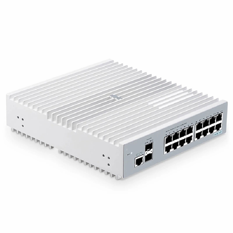 SFPS S3410C-8TMS-P, 8-Port Gigabit Ethernet L2+ PoE+ Switch, 8 x PoE+ Ports@125W, 2 x 5Gb RJ45, with 2 x 10Gb SFP+ Uplinks, PicOSA®, Support MLAG, Broadcom Chip, Fanless