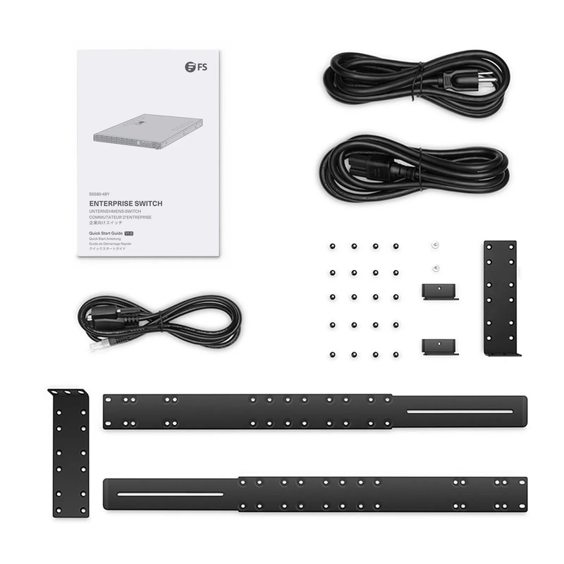SFPS S5580-48Y, 48-Port Ethernet L3 Switch, 48 x 25Gb SFP28, 8 x 100Gb QSFP28 Uplinks, PicOSA®, Support EVPN-VXLAN&MLAG, Broadcom Chip