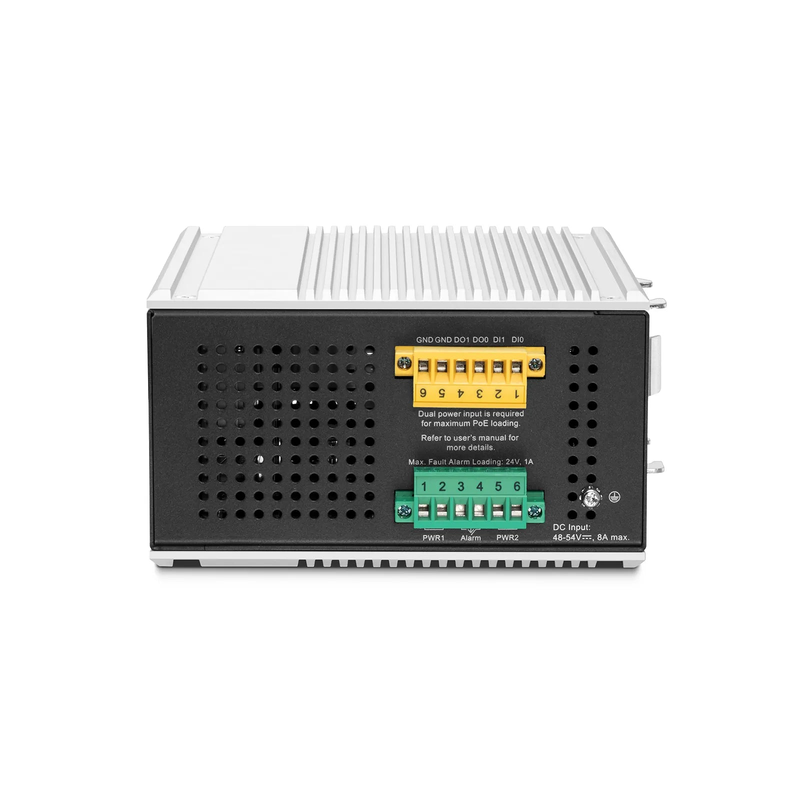 SFPS IES5200W-8U2F4SD, 8-Port Gigabit Ethernet L3 Managed Industrial PoE++ Switch, 8 x PoE++ Ports@360W, with 2 x 1/2.5Gb SFP, 4 x 10Gb SFP+, -40 to 75A°C Operating Temperature