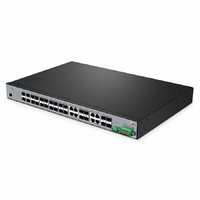 SFPS IES5100-24FS, 24-Port Gigabit Ethernet L2+ Managed Industrial Switch, 16 x 1Gb SFP, with 8 x 1Gb RJ45/SFP Combo and 4 x 10Gb SFP+, -40 to 85A°C Operating Temperature