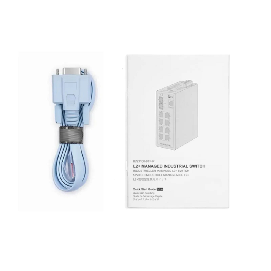 SFPS IES3100-8TF-P, 8-Port Gigabit Ethernet L2+ Managed Industrial PoE+ Switch, 8 x PoE+ Ports @240W, with 2 x 1/2.5Gb SFP, Wide-Temp