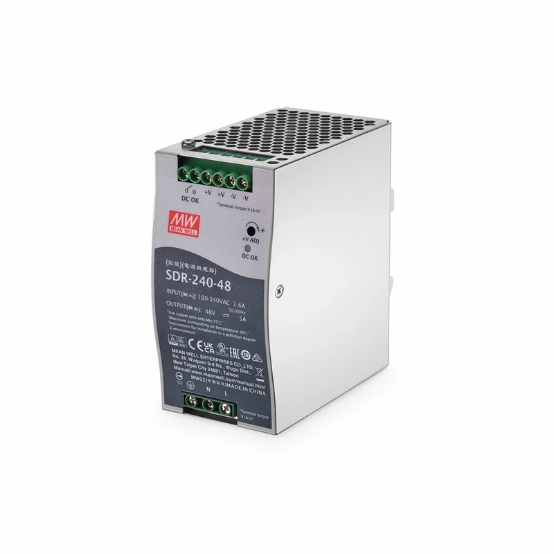 SFPS 240W 48VDC Slim DIN Rail High-Performance Industrial Power Supply with PFC Function