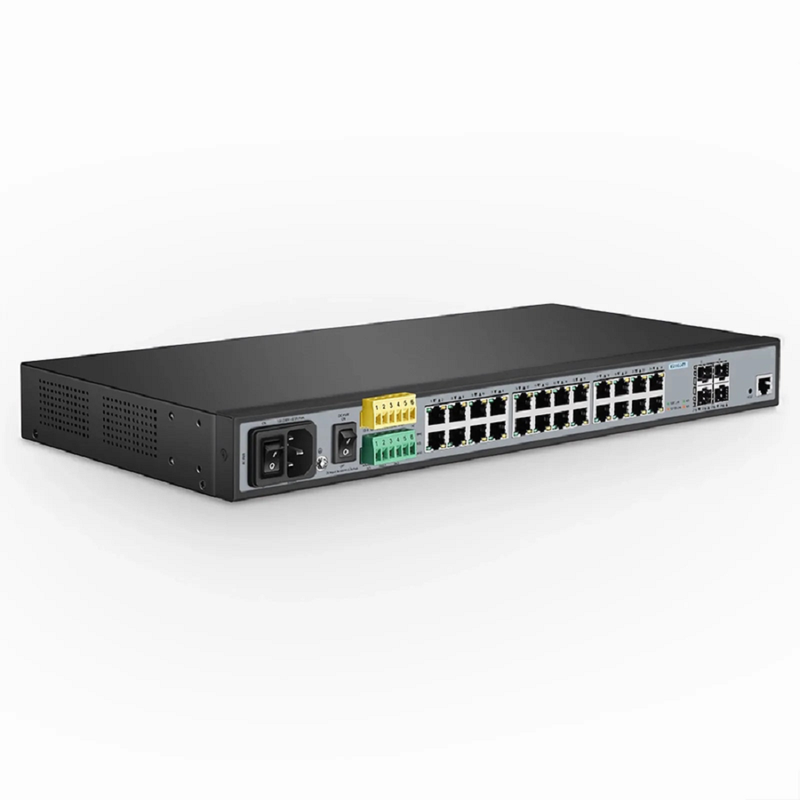SFPS IES3110-24TF, 24-Port Gigabit Ethernet L2+ Managed Industrial Switch, 20 x 10/100/1000BASE-T, with 4 x 1Gb RJ45/SFP Combo, -40 to 75A°C Operating Temperature