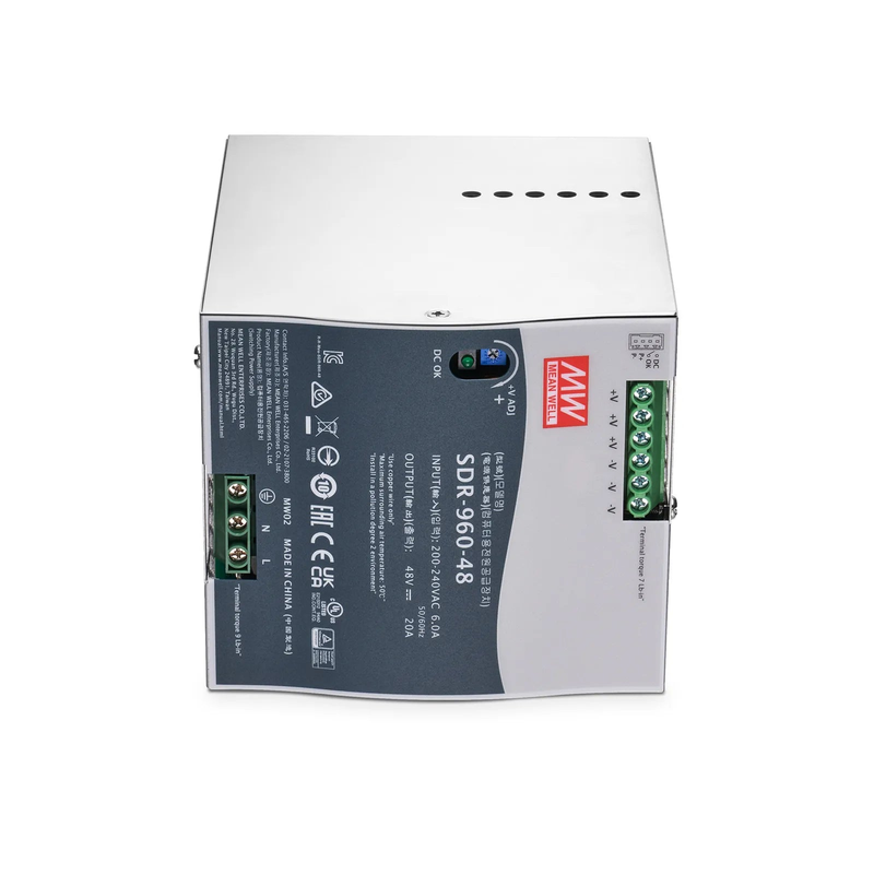 SFPS 960W 48VDC Slim DIN Rail High-Performance Industrial Power Supply with PFC Function