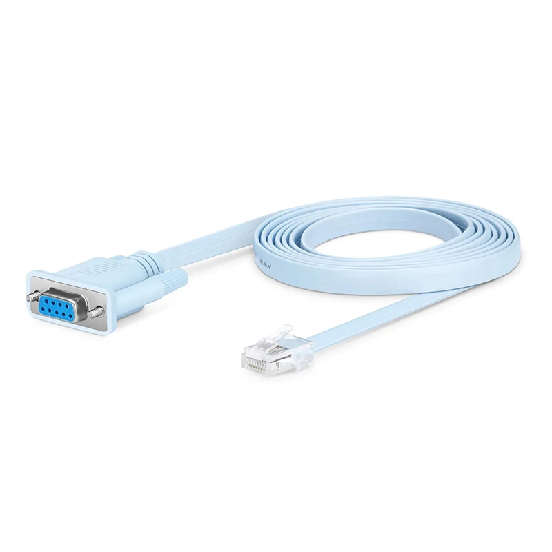 SFPS 7ft (2m) RJ45 (Male) to DB9 (Female) Console Cable, Blue