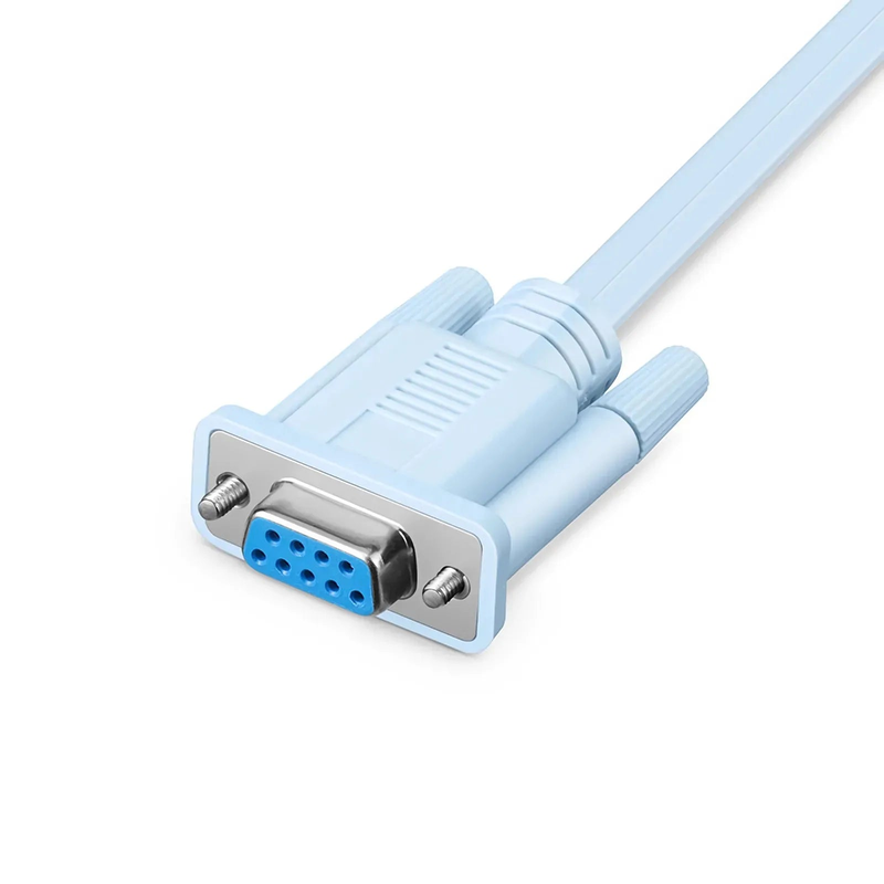 SFPS 7ft (2m) RJ45 (Male) to DB9 (Female) Console Cable, Blue