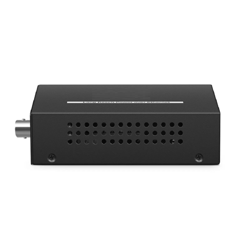 SFPS IES1101W-2PD, 1-Port 10/100M Fast Ethernet Long Reach PoE over Coaxial Extender, 1 x BNC Female Input to 1 x PoE+ Output, -20 to 70A°C Operating Temperature