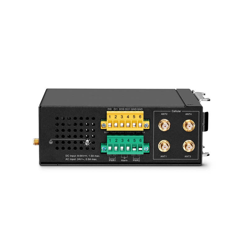 SFPS IWG5100D-5TD, 5-Port Gigabit Ethernet Industrial 5G NR Cellular Wireless Gateway, with 5 x 10/100/1000BASE-T RJ45, 3 LAN Ports, 1 LAN/WAN Port, 1 WAN Port, Support Dual-SIM and IPSec VPN