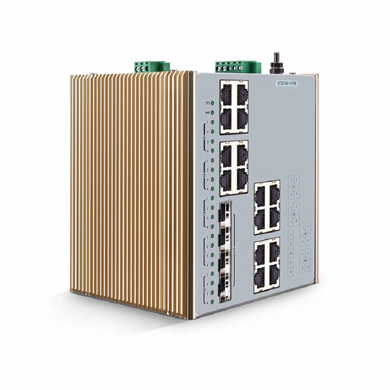 SFPS IES3100-16TM, 16-Port Gigabit Ethernet L2 Managed Industrial Switch, 16 x 10/100/1000BASE-T, with 4 x 1/2.5Gb SFP, -40 to 85A°C Operating Temperature
