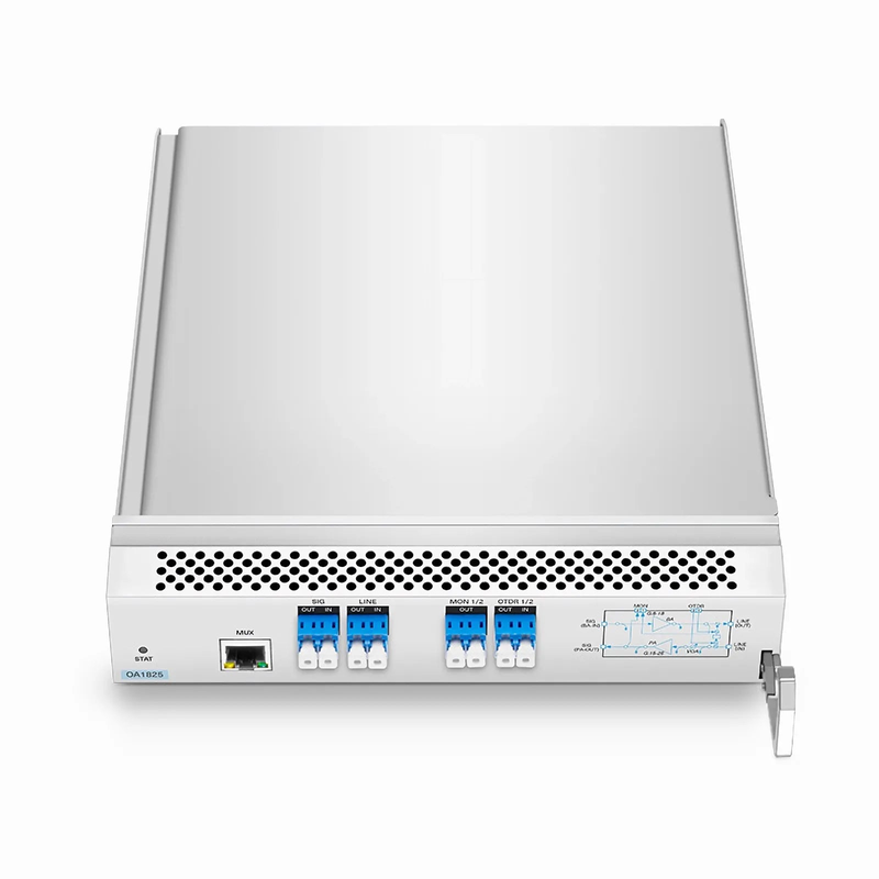 SFPS D7000 OA1825, DWDM EDFA Bidirectional Amplifier with PA 15-25dB and BA 8-18dB Gain, 21.5dBm Output for D7000 Series Managed Chassis, with Built in OSC, VOA