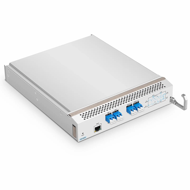 SFPS D7000 OA1825, DWDM EDFA Bidirectional Amplifier with PA 15-25dB and BA 8-18dB Gain, 21.5dBm Output for D7000 Series Managed Chassis, with Built in OSC, VOA