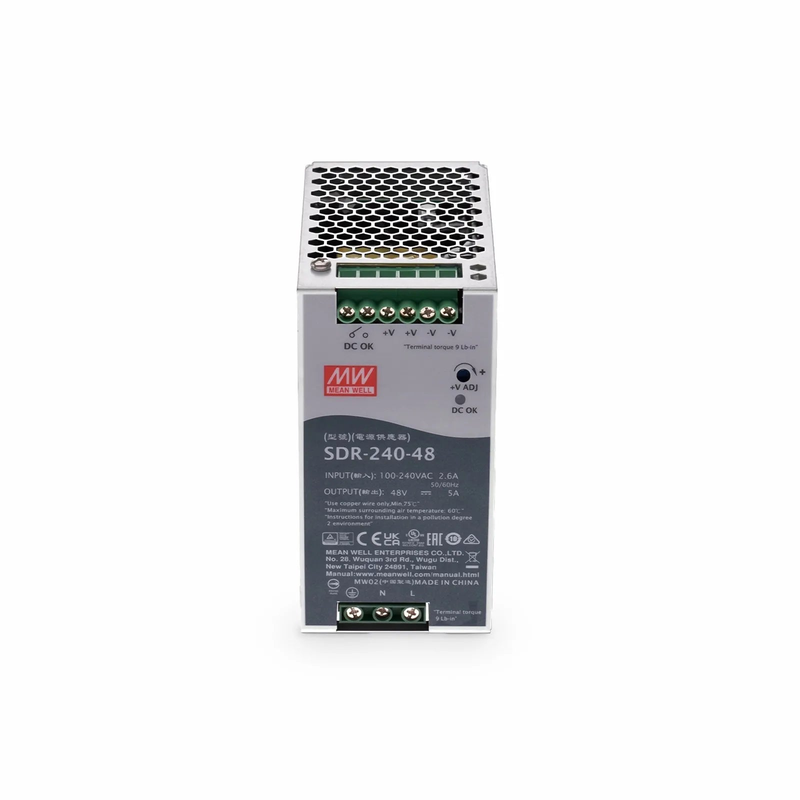SFPS 240W 48VDC Slim DIN Rail High-Performance Industrial Power Supply with PFC Function