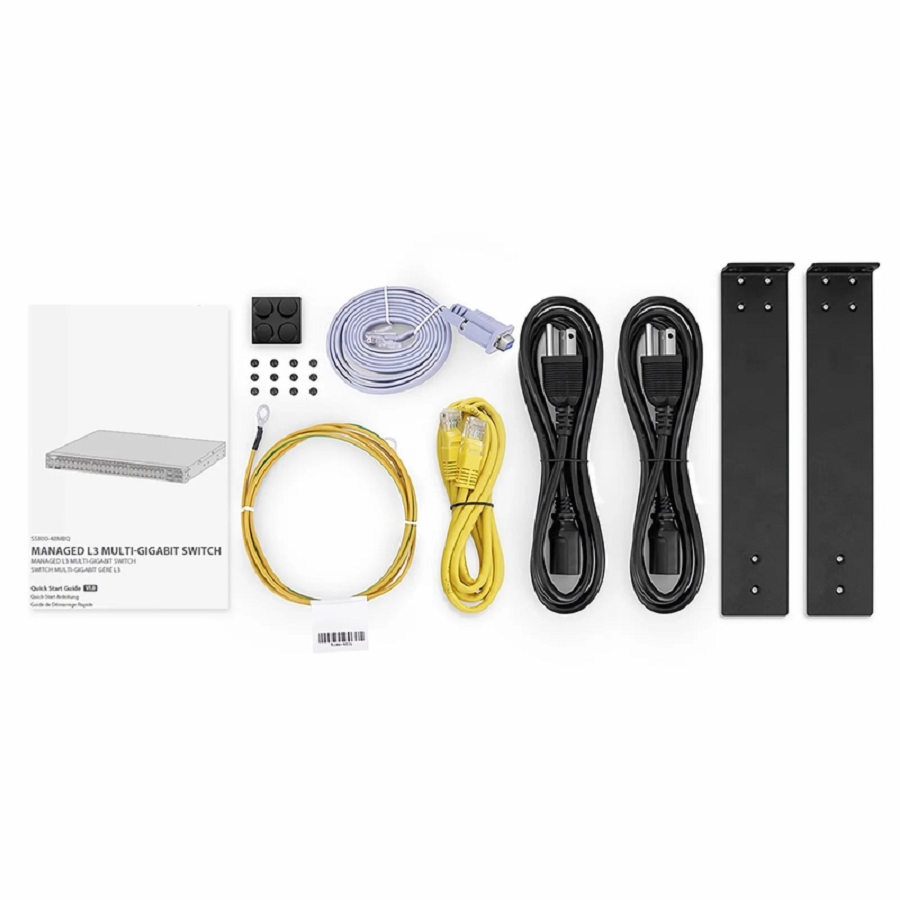 SFPS S5800-48MBQ, 48-Port Ethernet L3 Switch, 48 x 100M/1000M/2.5GBASE-T/Multi-Gigabit, with 4 x 25Gb SFP28 and 2 x 40Gb QSFP+, Support MLAG