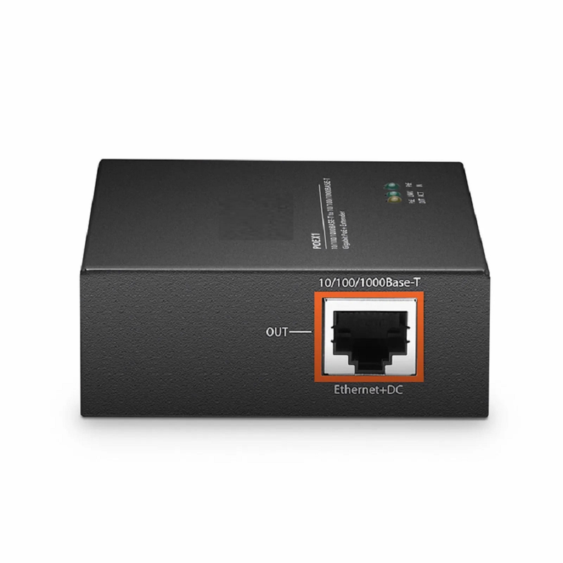 SFPS 2 Ports 10/100/1000M Gigabit PoE+ Extender, 1 in 1 out, Din-rail/Wall mountable, IEEE 802.3at/802.3af, 0 to 50A°C