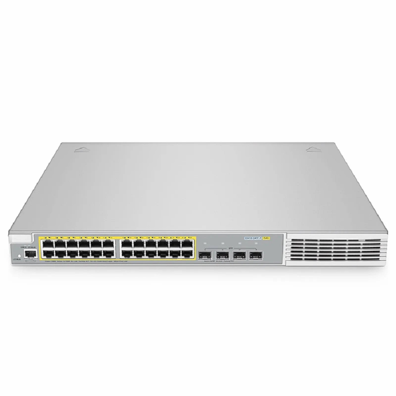 SFPS S3410-24TF-P, 24-Port Ethernet L2+ PoE+ Switch, 24 x PoE+ Ports @370W, with 4 x 1Gb SFP Uplinks, Stackable Switch, Broadcom Chip