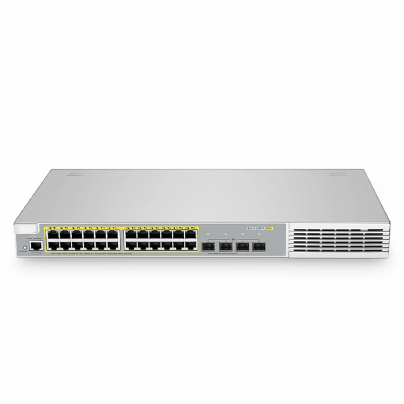 SFPS S3410-24TF-P, 24-Port Ethernet L2+ PoE+ Switch, 24 x PoE+ Ports @370W, with 4 x 1Gb SFP Uplinks, Stackable Switch, Broadcom Chip
