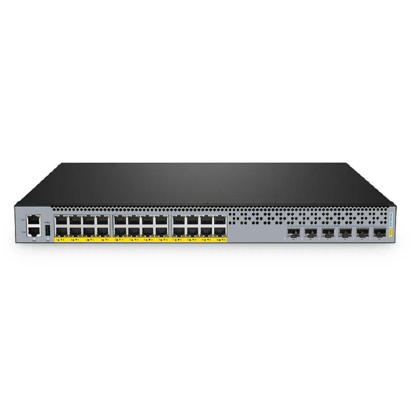 SFPS S5440L-24P, 24-Port Gigabit Ethernet L3 PoE+ Switch, 24 x PoE+ Ports @370W, with 6 x 25Gb SFP28 Uplinks, Support VXLAN & MLAG