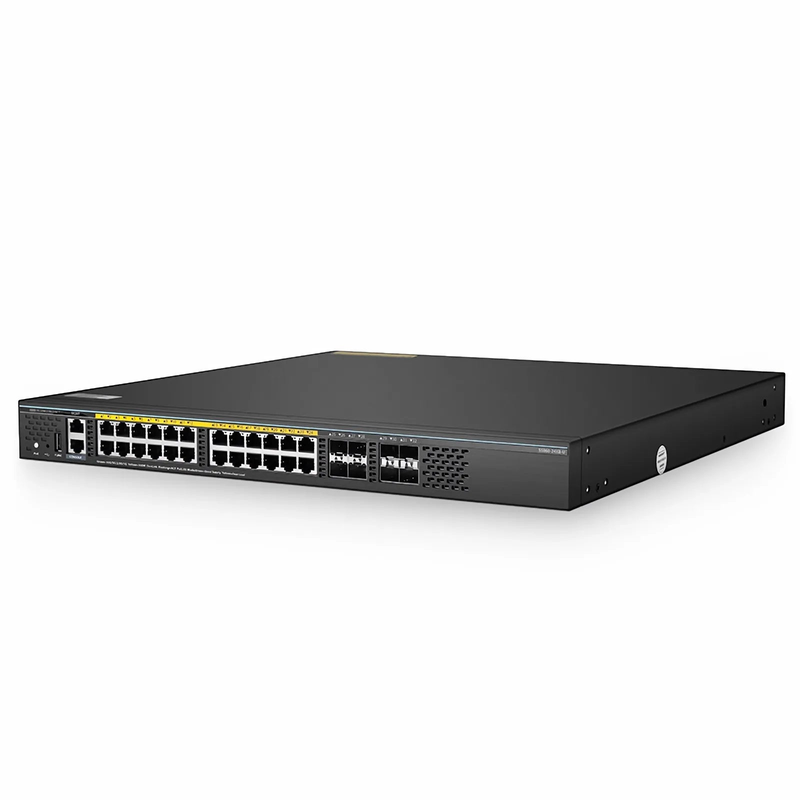 SFPS S5860-24XB-U, 24-Port Ethernet L3 PoE++ Switch, 24 x 10GBASE-T/Multi-Gigabit, 4 x 10Gb SFP+, with 4 x 25Gb SFP28 Uplinks, Support Stacking, Broadcom Chip