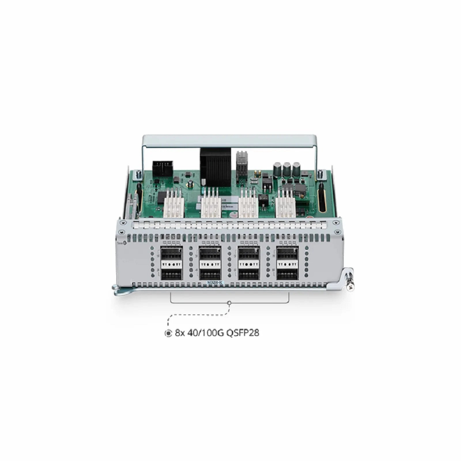 SFPS NC8200-8C, 8-Port 100Gb QSFP28 Line Card for Data Center Chassis Switch NC8200-4TD